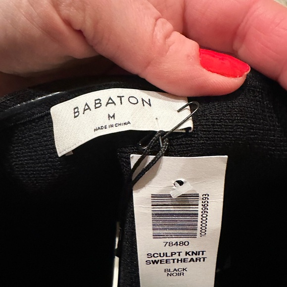 NWT Babaton Sculpt Knit Sweetheart Tube Top - Picture 7 of 7